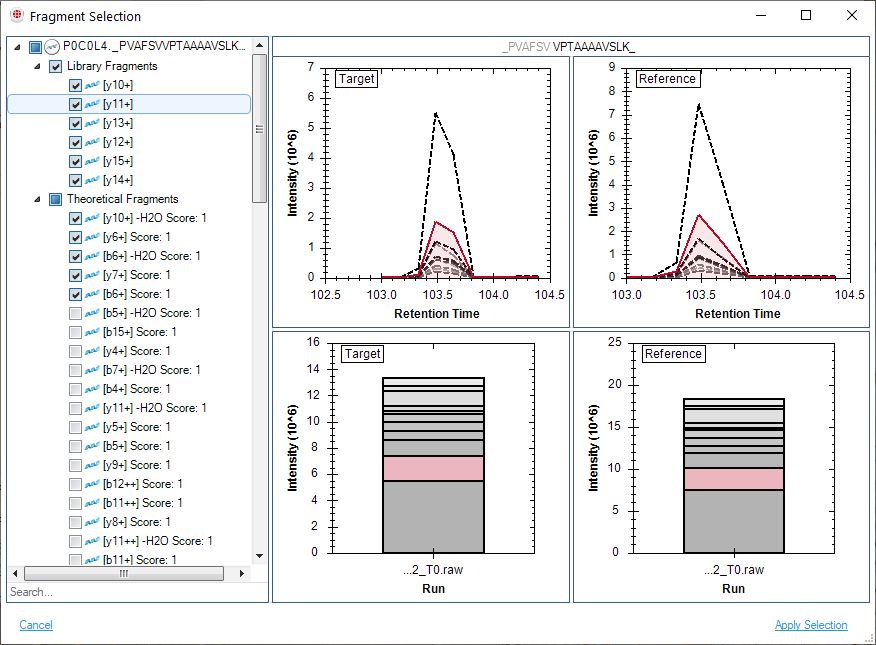 SpectroDive panel refinement