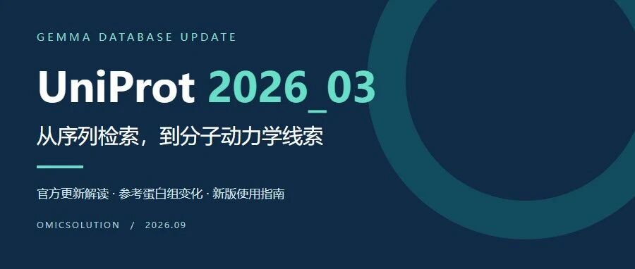 UniProt 2026_03 更新：新增分子动力学入口，参考蛋白组继续迭代